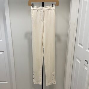Zara Tailored Trousers - Ankle Button-Detail